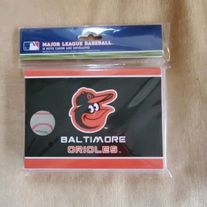 BALTIMORE ORIOLES Note Cards and Envelopes